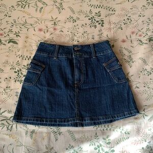 Brandy Melville Dark Blue Denim Skirt